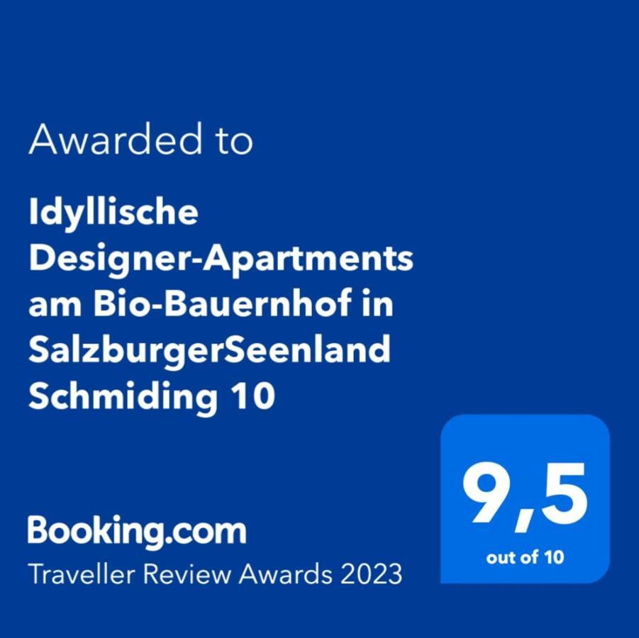 Idyllische Designer-Apartments Am Bio-Bauernhof In Salzburgerseenland Schmiding 10 Seekirchen am Wallersee Exterior foto