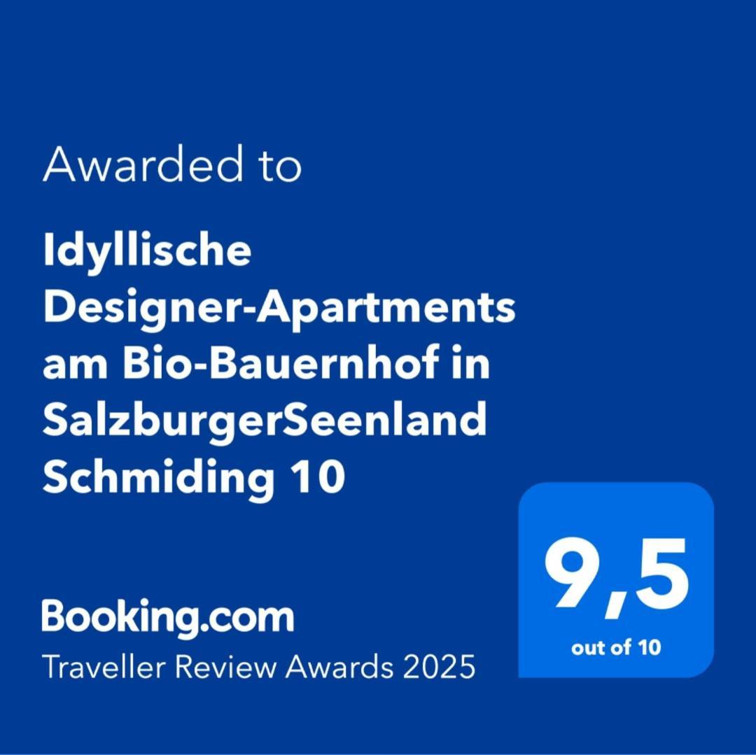 Idyllische Designer-Apartments Am Bio-Bauernhof In Salzburgerseenland Schmiding 10 Seekirchen am Wallersee Exterior foto